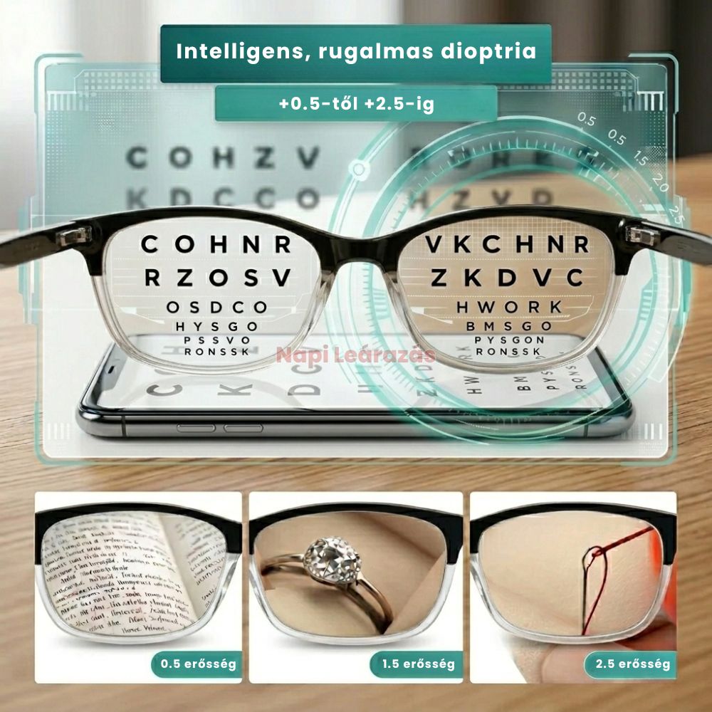 AutoZoom intelligens szemüveg